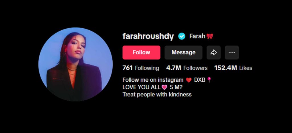 Farah Roushdy Tiktoker
