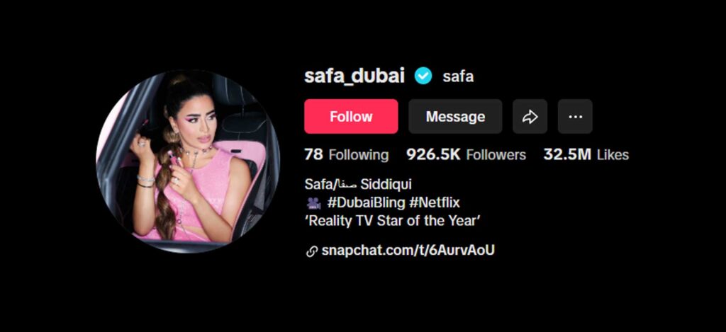 Safa Siddiqui Tiktoker