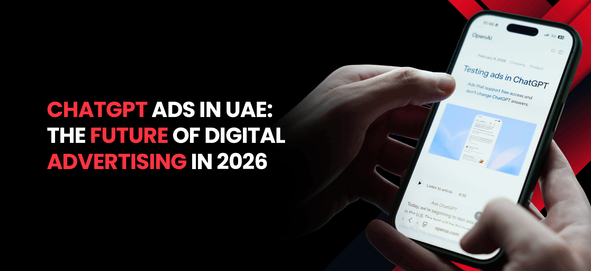 ChatGPT Ads in UAE: Future of Digital Advertising in 2026
